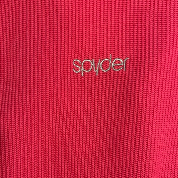 Spyder Core Pink Zip Front Fleece Knit Jacket - Picture 7 of 9